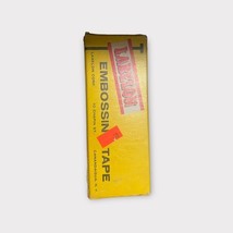 Vintage LABELON  Glossy EMBOSSING TAPE 1/2&quot; x 12&#39; 9Unused Rolls Red Blue... - $9.24