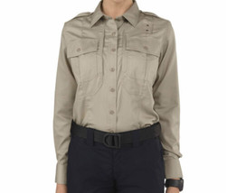 5.11 tactical Women’s Twill PDU® Class B Long Sleeve Shirt collar new size Large - £19.93 GBP
