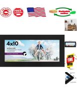 Sleek Black 14x10 Frame with Durable Engineered Wood and Shatter-Resista... - $30.43 CAD