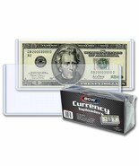 2 packs of 25 (50) BCW 6 ¼&quot; x 2 ¾&quot; Regular Bill Currency Topload Holders - €21,10 EUR