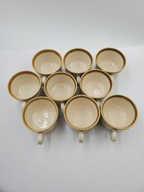 Mikasa Stone Manor Stoneware F5800 Set of 9 Coffee Tea Cups Vtg Made in Japan - $49.45