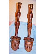 Pair of Mid-Century Modern Carved Wooden Water Dipper Hanging Decorations - €63,97 EUR