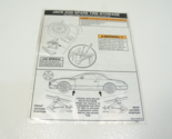 2002-2005 ford thunderbird tbird spare tire changing instructions manual - £20.09 GBP