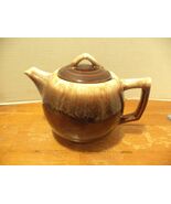 Vintage McCoy Brown Drip Glaze Pottery Tea Pot With Lid Made In USA - €38,35 EUR