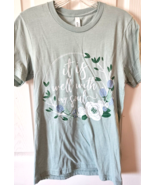 Bella Canvas Womens T Shirt Small Green S/S Cotton Blend IT IS WELL WITH... - $16.27 CAD