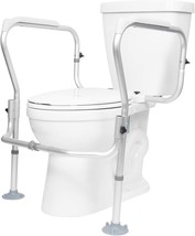 Vive Toilet Safety Rail Frame - Grab Bars For Bathroom - Fall Prevention - - £69.47 GBP