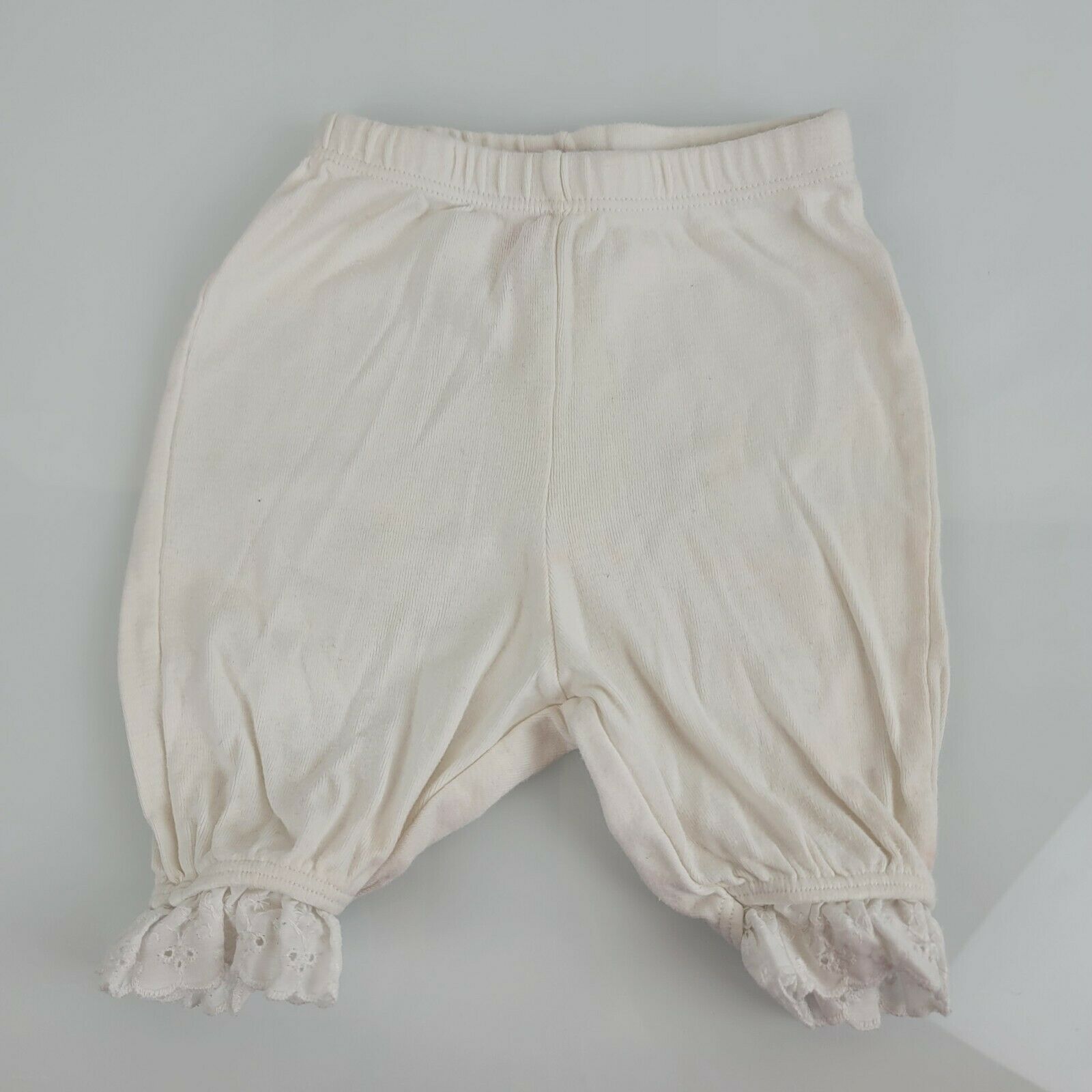 Primary image for Hanna Andersson Vintage Bloomers Pantaloons White Lace Pants Under Dress 0-6 50