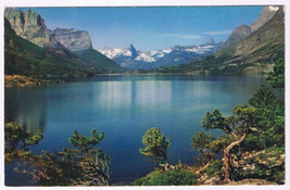 Postcard St Mary Lake Montana Glacier National Park - £2.21 GBP