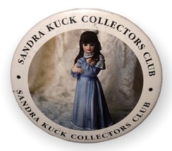 Sandra Kuck Collector&#39;s Club Doll 3&quot; Pin Back Button - $5.78