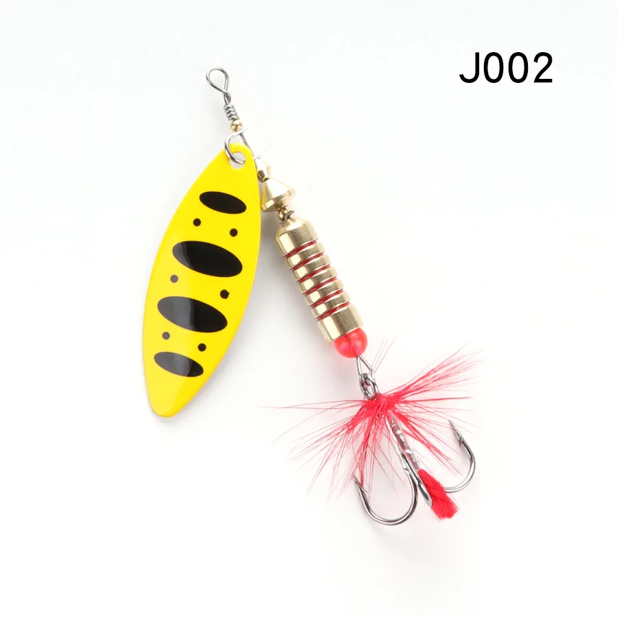 W.P.E Brand Spinner Lure 1pcs 6.5g/10g/13.5g 22 color with Treble Hook Metal Spo - £45.21 GBP