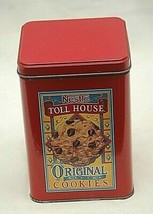 Nestle Toll House Cookies Red Metal Tin Can Advertising Ads - £15.63 GBP