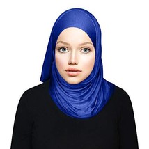 TheHijabStore.com Glitter Stretch Jersey Viscose Hijab Royal Blue - $18.61