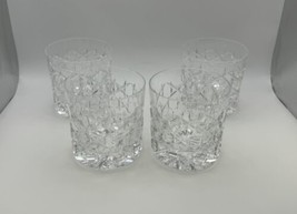 Set of 4 Tiffany &amp; Co. Crystal GRENADA Old Fashioned Glasses - £274.64 GBP