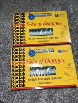 KODAK Color of Christmas 100 Light Extra Bright Add-A-Set White NEW 1991... - $26.46