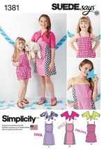 Simplicity Sewing Pattern 1381 Girls Dress Romper Cardigan Size 3-6 UNCUT - $8.99