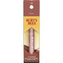 Burt&#39;s Bees 100% Natural Moisturizing Lip Shimmer with Beeswax, Peony, 1 Tube.. - £15.81 GBP