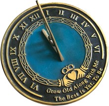 NauticalMart Brass Sundial Grow Old Along w/Me 10&quot; Large Unique Wedding ... - €72,85 EUR