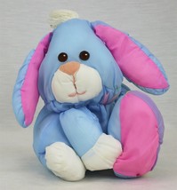 VINTAGE 1988 Fisher Price Puffalump 10" Blue Easter Bunny Doll - $89.09