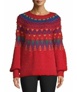 Time and Tru ~ Women&#39;s Size XL ~ Fair Isle Pullover Sweater ~ Red Rover ... - $49.11 CAD