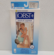 Jobst Legwear Knee High Compression Ultra Sheer Med. Natural Color 15-20... - $23.80