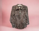 Chico&#39;s 2 Tunic Top Shirt Blouse No Iron Pockets Stretch Leopard Large 1... - $38.61