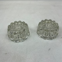 Vtg Pair Princess House 3-Way Reversible Crystal Glass Candle Holders w/ Box - £6.84 GBP
