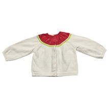 Gymboree Baby Girls 9-12 MWhite Cotton Sweet Watermelon Cardigan Sweater... - $41.83 CAD