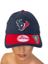 New Era Women&#39;s Houston Texans Sideline Plus 9TWENTY Red/Navy Adjustable Hat - £10.89 GBP