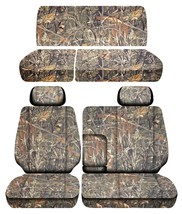 Fits 93-98 Toyota T100 truck front 60/40 with armrest and Rear bench seat covers - £110.08 GBP