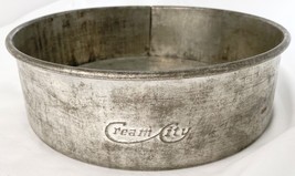 Vintage Tin Steel Cream City Spring Form Cake Pan  10&quot; x 3&quot; Milwaukee WI - £11.65 GBP