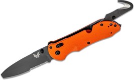 NEW Benchmade Triage Rescue Folding Knife 3.5&quot; Black Combo Blunt Tip Blade - £179.88 GBP