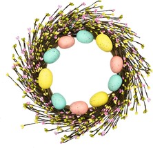 Easter Wreaths Decorations for Front Door 16 Inch Easter Wreath with Colourful E - £29.61 GBP