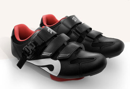 Peloton NIB PL-SH-B-44 men’s size 44/10 black red cycling shoes sf - $88.11