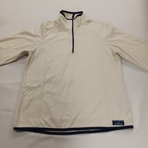 L.L. Bean Women's Ivory Fleece 1/4 Zip Pullover Sweatshirt Size Medium 502183 image 12