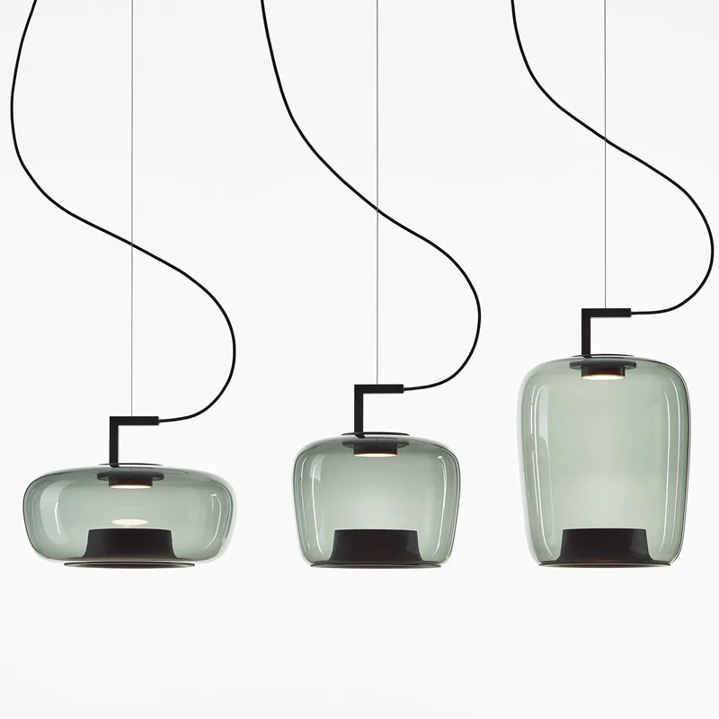 S double pendant light creative hanging glass light for living room bedroom bedside bar thumb200