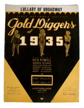 Lullaby of Broadway First National Presents Gold Diggers of 1935 Sheet M... - £7.74 GBP