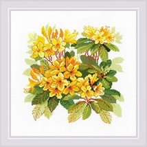 RIOLIS Counted Cross Stitch Kit 15.75&quot;x15.75&quot;-Rhododendron (10 Count) -R1922 - £15.97 GBP