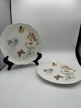 Lenox Butterfly Meadow Monarch Dinner Plates Set of (2) 11 inches - £18.20 GBP