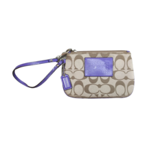 Coach Women&#39;s Signature Canvas Wristlet Free Wordlwide Shipping - £101.01 GBP