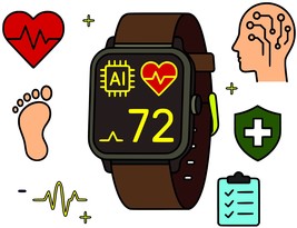 AI-Powered Health Tracker – Vector Outline Illustration - $4.99