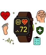 AI-Powered Health Tracker – Vector Outline Illustration - $0.99