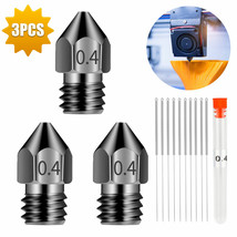 3x Steel Mk8 Extruder 3D Printer Nozzle Kit 0.4mm for Creality CR-10 1.75mm US - £12.90 GBP