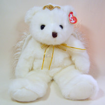 TY Classic DIVINE ANGEL BEAR with Wings, Gold Tinsel Accents NWT 2001 - £9.38 GBP