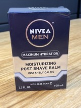 NEW Nivea Men MOISTURIZING Post Shave BALM 3.3 oz Maximum Hydration KG JD - $200.30 MXN