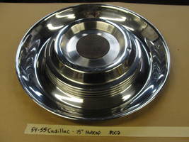 Oem 54-55 Cadillac 15&quot; Hub Cap Hubcap Wheel Cover w/ Center Cap Medallion #002 - £58.39 GBP
