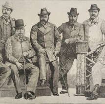 1912 Albert Edward Prince Of Wales And A Group of His Friends Print Ephe... - $399.60 MXN
