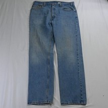 Vtg 2001 Grunge Levi&#39;s 38 x 32 505 Regular Straight Medium Stonewash Jeans - £19.74 GBP