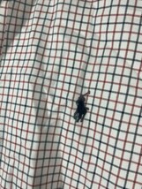 Ralph Lauren Shirt Size Large Mens Button Down White Blue Red Plaid Chec... - $31.54