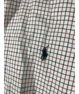 Ralph Lauren Shirt Size Large Mens Button Down White Blue Red Plaid Chec... - $592.68 MXN