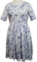 Trixie + LuLu Women Blue Tie Dye A-Line Pleated Dress (Size: Medium) - £15.72 GBP